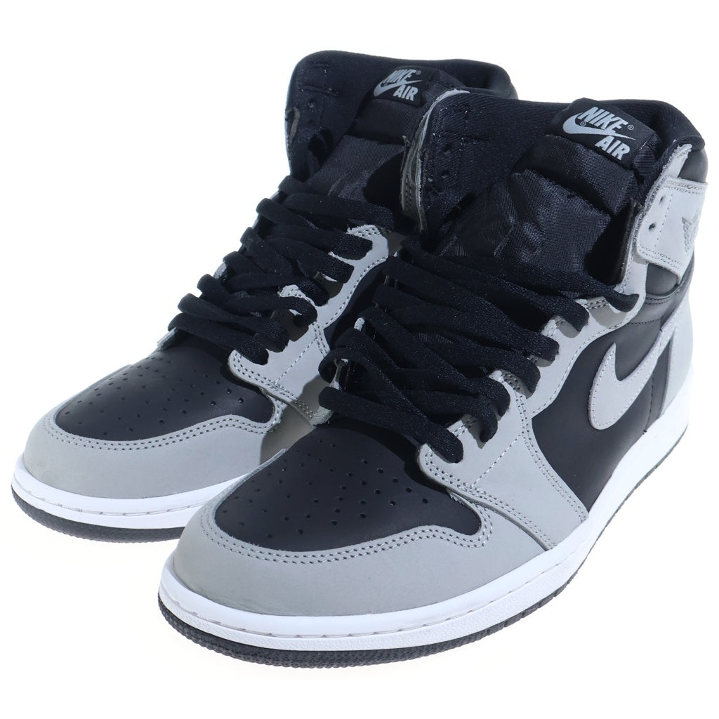 NIKE(ナイキ) AIR JORDAN 1 RETRO HIGH OG SHADOW 2.0 エアジョーダン1 レトロ シャドウ ハイカットスニーカー グレー/ブラック US10.5/28.5cm 555088-035