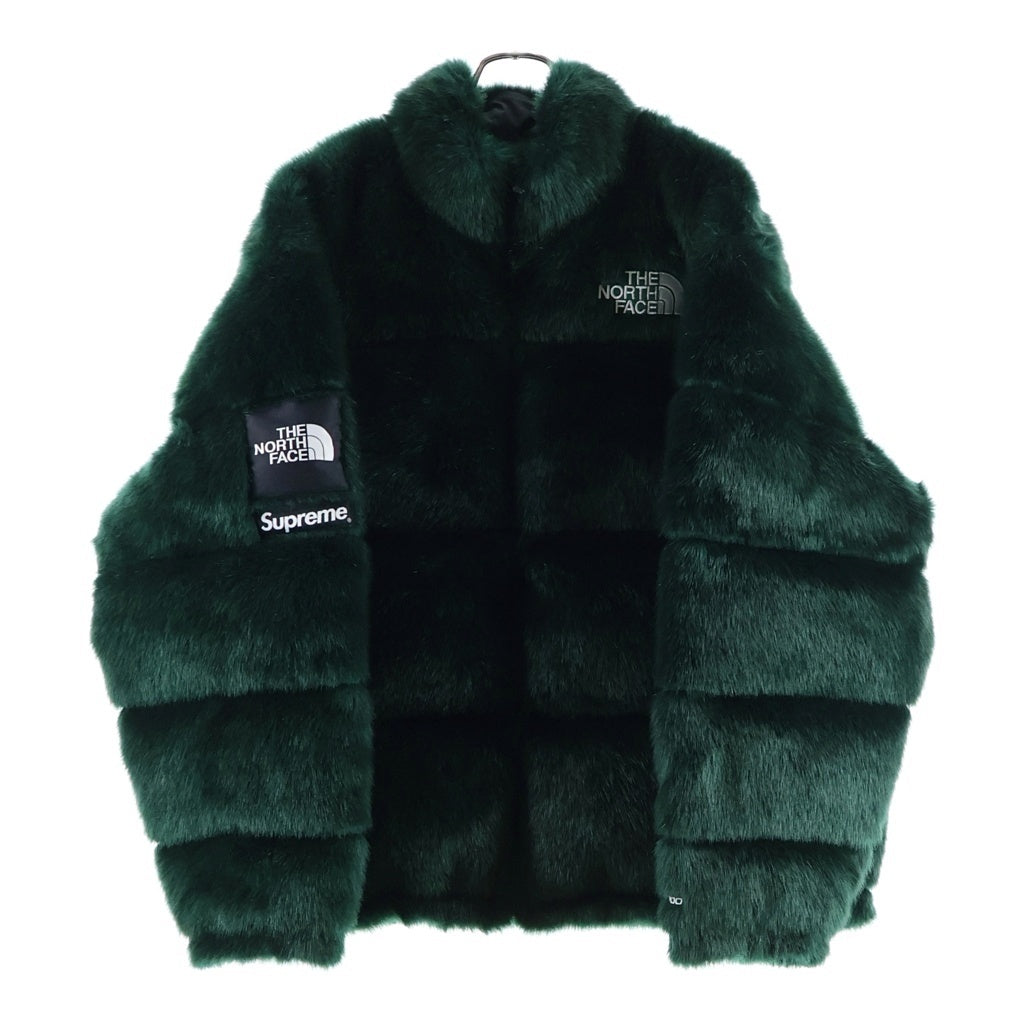 SUPREME(シュプリーム) 20AW×THE NORTH FACE Faux Fur Nuptse Jacket ノースフェイス ファー ヌプシ ダウンジャケット グリーン NF0A55VT ND920011