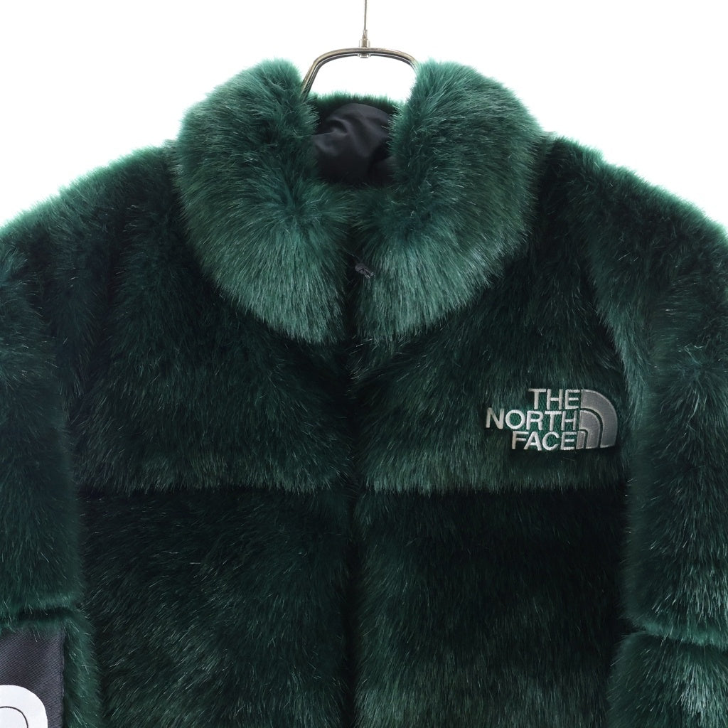 SUPREME(シュプリーム) 20AW×THE NORTH FACE Faux Fur Nuptse Jacket ノースフェイス ファー ヌプシ ダウンジャケット グリーン NF0A55VT ND920011