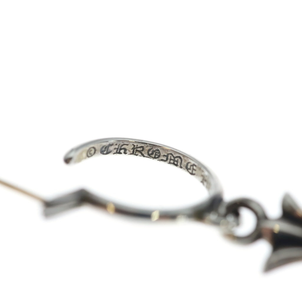 CHROME HEARTS(クロムハーツ) TINY CH CROSS タイニーCHクロス フープピアス シルバー BCA115
