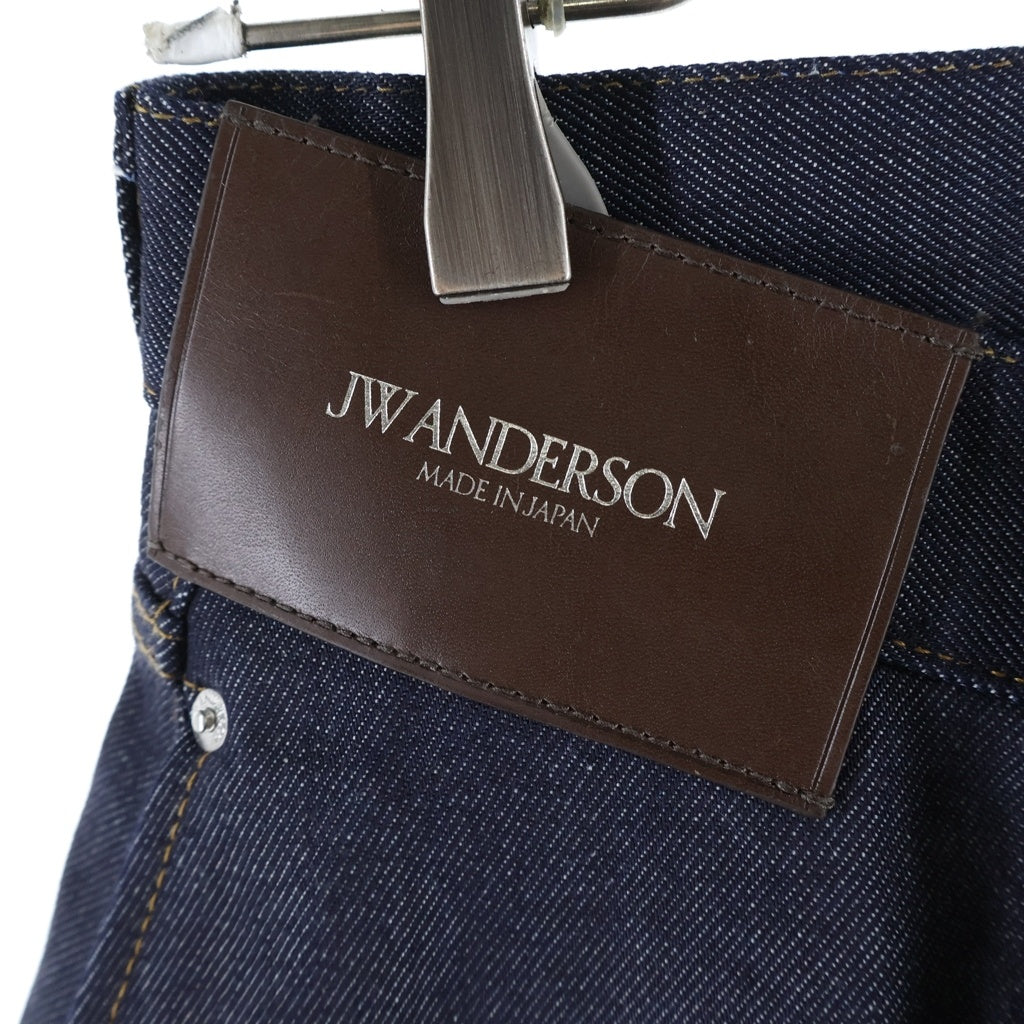 J.W.ANDERSON(ジェー ダブリュー アンダーソン) 26SS TWISTED WORKWEAR DENIM JEANS ツイスティッド ワークウェア ボタンフライ バギーデニムパンツ レディース インディゴ DT0127PG1930870