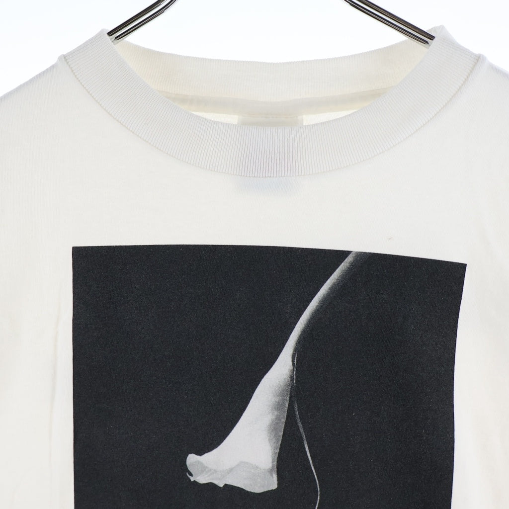 SAINT MICHAEL(セントマイケル) 25SS ×ROBERT MAPPLETHORPE CALLA LILY ロバートメイプルソープ カラリリー フロントプリント クルーネック 半袖Tシャツ カットソー ホワイト SM-HR8-0000-C17