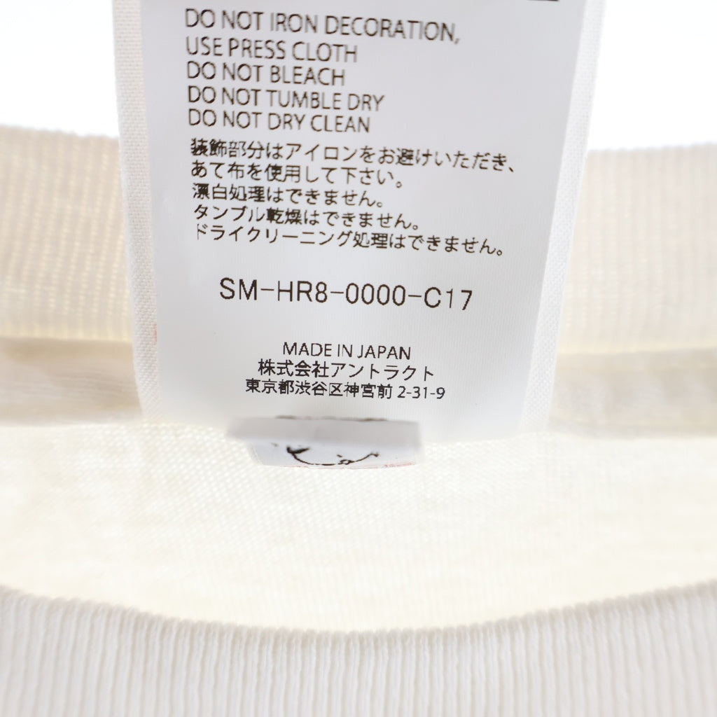 SAINT MICHAEL(セントマイケル) 25SS ×ROBERT MAPPLETHORPE CALLA LILY ロバートメイプルソープ カラリリー フロントプリント クルーネック 半袖Tシャツ カットソー ホワイト SM-HR8-0000-C17