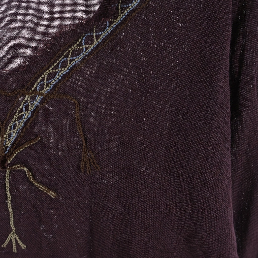 Needles(ニードルス) EMBROIDERED TUNIC GAUZE エンブロイダリード ガーゼチュニック レディース ブラウン SX280