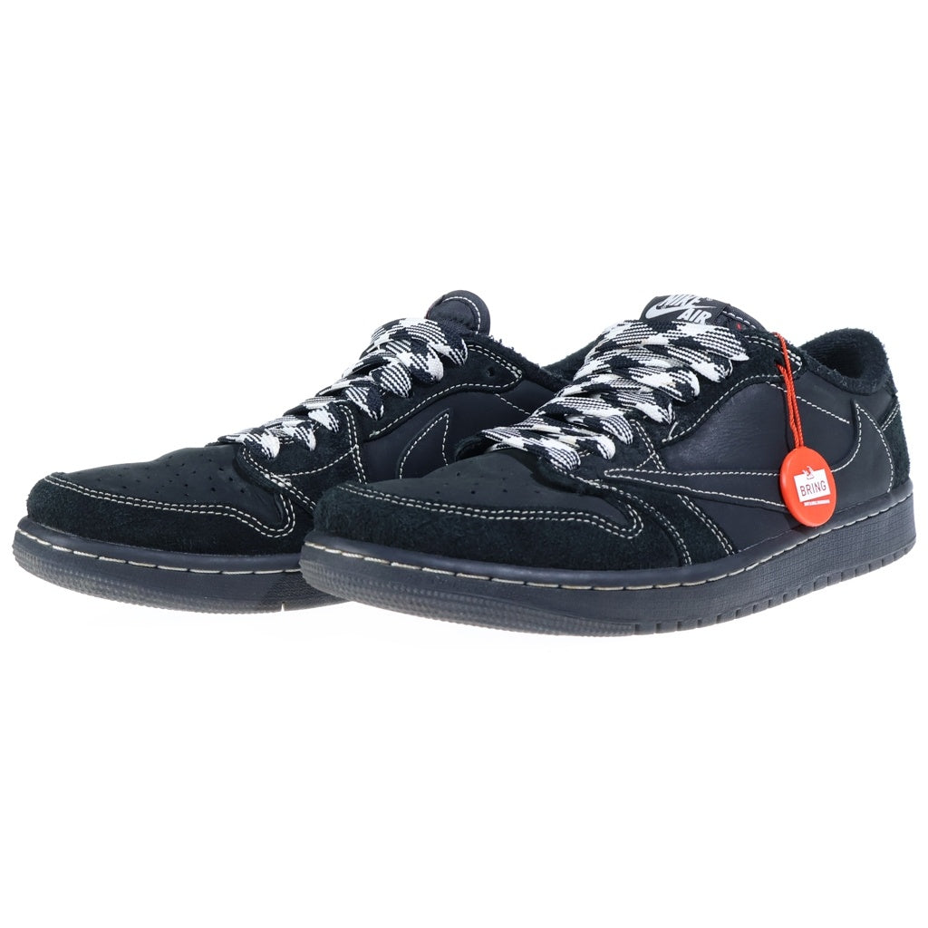 NIKE(ナイキ) ×TRAVIS SCOTT AIR JORDAN 1 LOW OG SP BLACK PHANTOM トラヴィススコット エアジョーダン ブラックファントム ローカットスニーカー ブラック US9/27cm DM7866-001