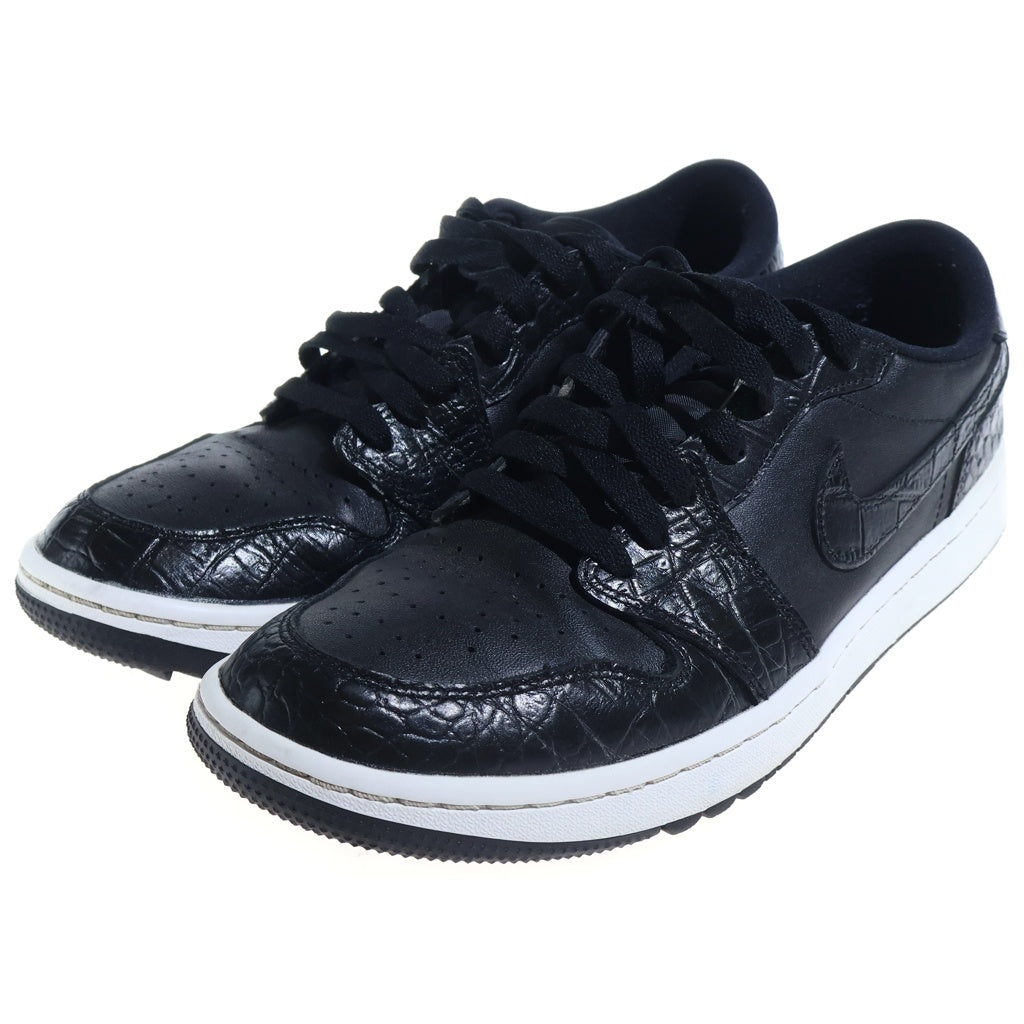 NIKE(ナイキ) AIR JORDAN 1 LOW GOLF BLACK CROCODILE SKIN エアジョーダン1 ゴルフ クロコダイルスキン ローカットスニーカー ブラック US9/27.0cm DD9315-003