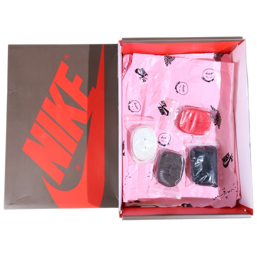 NIKE(ナイキ) ×TRAVIS SCOTT AIR JORDAN 1 RETRO HIGH OG TS SP トラヴィススコット エアジョーダン1 レトロ ハイカットスニーカー ブラウン US9/27.0cm CD4487-100