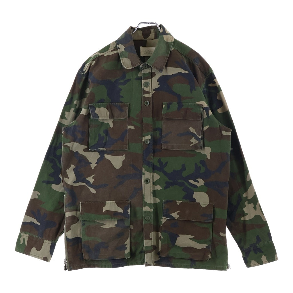 FEAR OF GOD(フィアオブゴッド) 15AW M-65 カモ柄 サイドジップ ミリタリージャケット グリーン