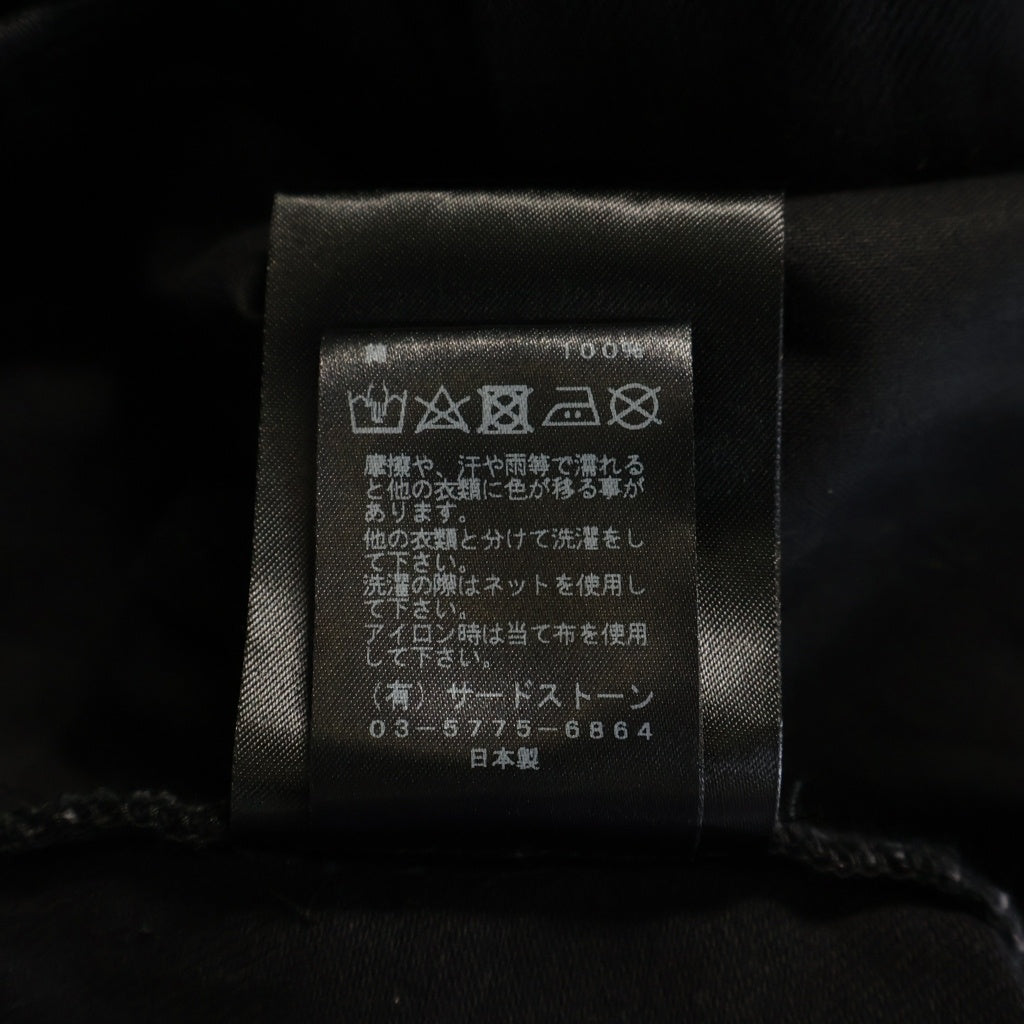JULIUS(ユリウス) 24AW GASMASK CARGO PANTS ガスマスク コットン カーゴパンツ ブラック 879PAM3-BK