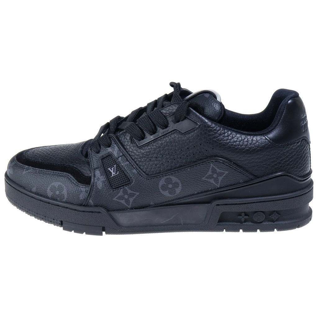 LOUIS VUITTON(ルイヴィトン) LV TRAINER LVトレイナー モノグラム レザー ローカットスニーカー ブラック BS9U3PMIGR
