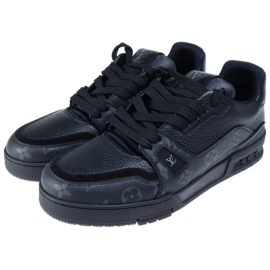 LOUIS VUITTON(ルイヴィトン) LV TRAINER LVトレイナー モノグラム レザー ローカットスニーカー ブラック BS9U3PMIGR