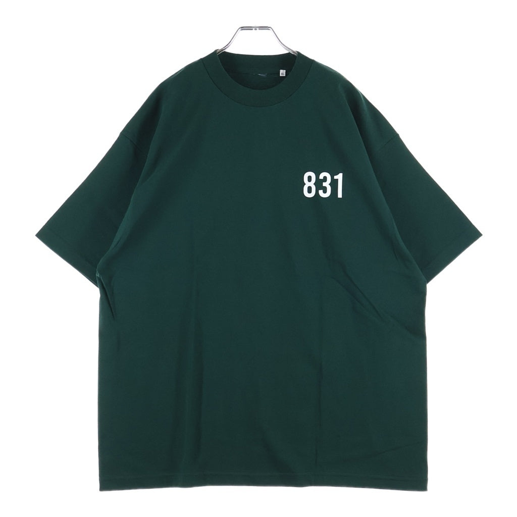 LANE BY BROCHURE(レーンバイブローシュアー) LANE BY 831 TEE ロゴプリントTシャツ グリーン