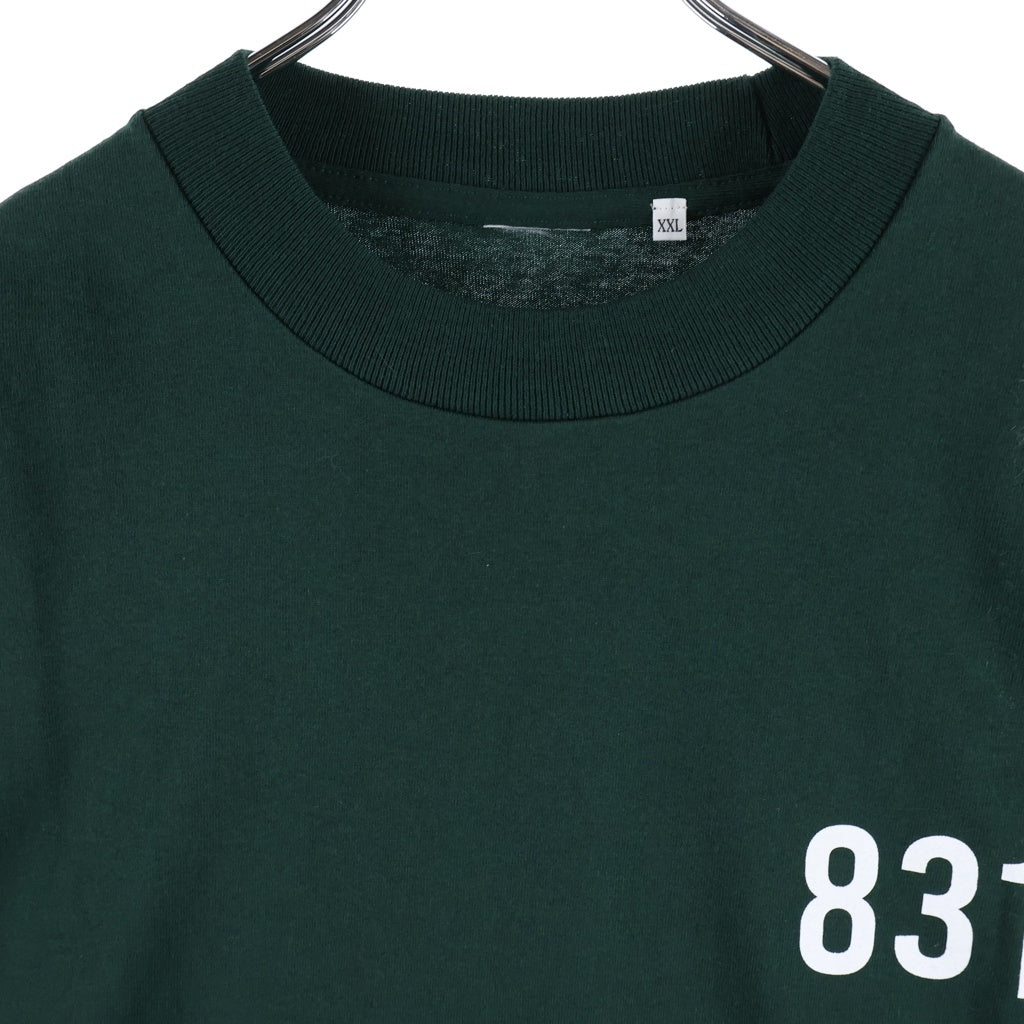 LANE BY BROCHURE(レーンバイブローシュアー) LANE BY 831 TEE ロゴプリントTシャツ グリーン