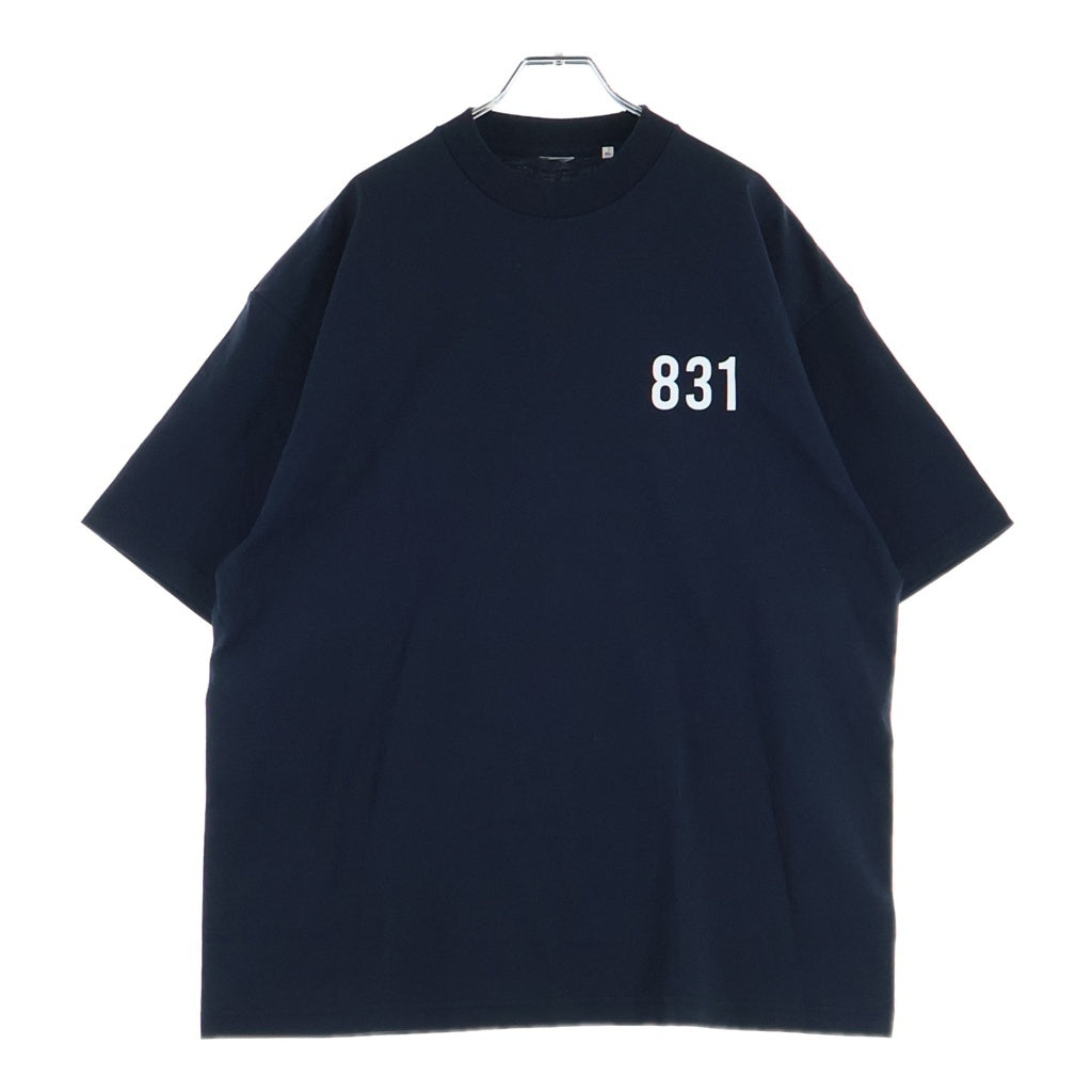 LANE BY BROCHURE(レーンバイブローシュアー) LANE BY 831 TEE ロゴプリントTシャツ ブラック