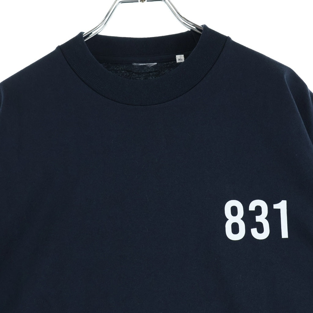 LANE BY BROCHURE(レーンバイブローシュアー) LANE BY 831 TEE ロゴプリントTシャツ ブラック