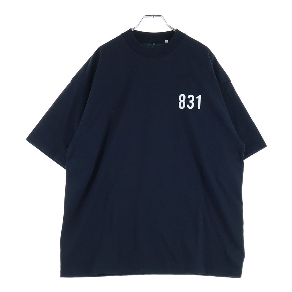 LANE BY BROCHURE(レーンバイブローシュアー) LANE BY 831 TEE ロゴプリントTシャツ ブラック