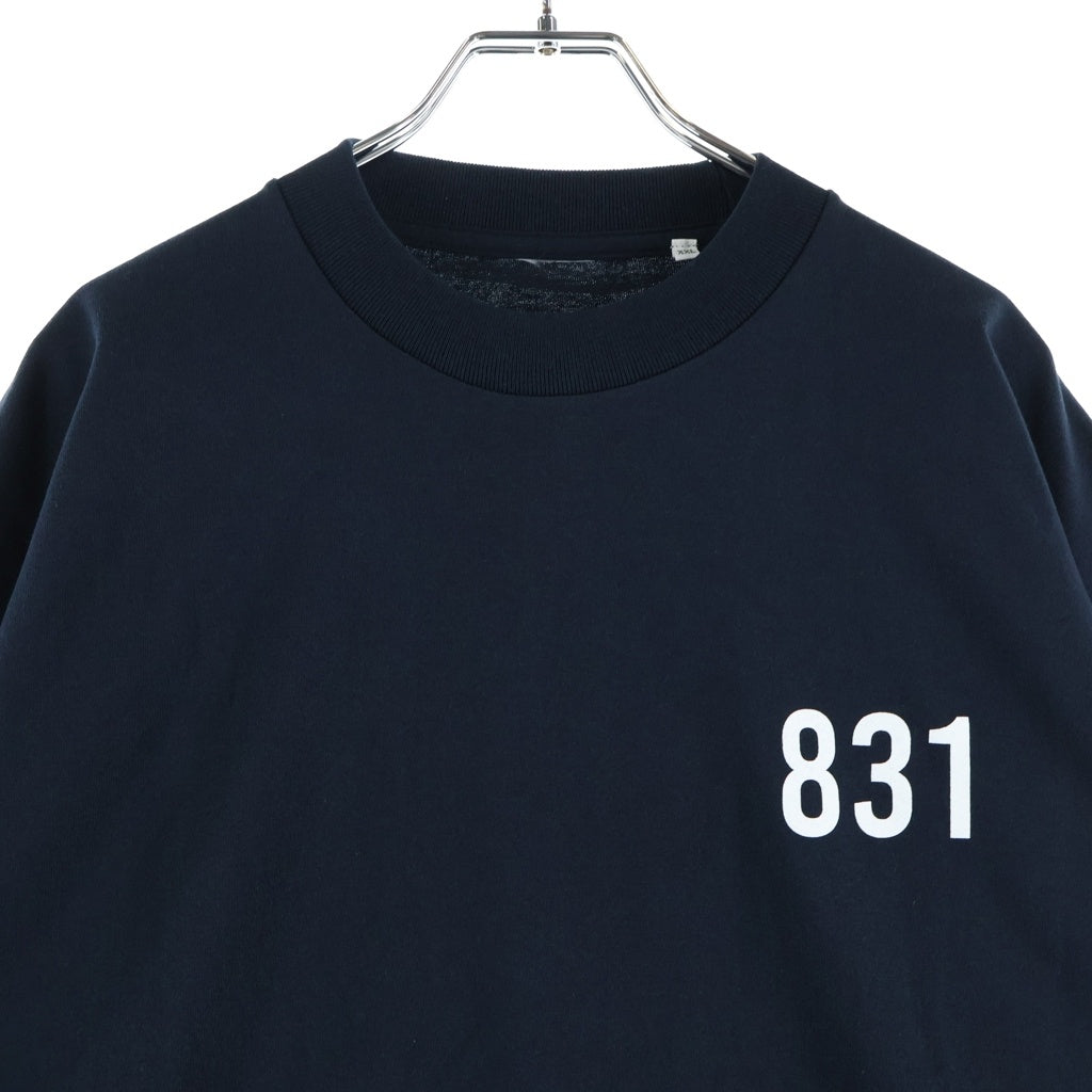 LANE BY BROCHURE(レーンバイブローシュアー) LANE BY 831 TEE ロゴプリントTシャツ ブラック