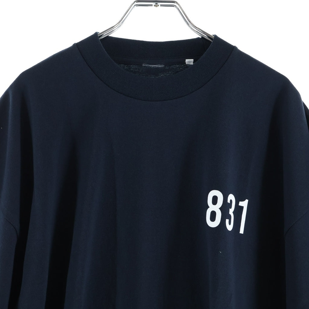LANE BY BROCHURE(レーンバイブローシュアー) LANE BY 831 TEE ロゴプリントTシャツ ブラック
