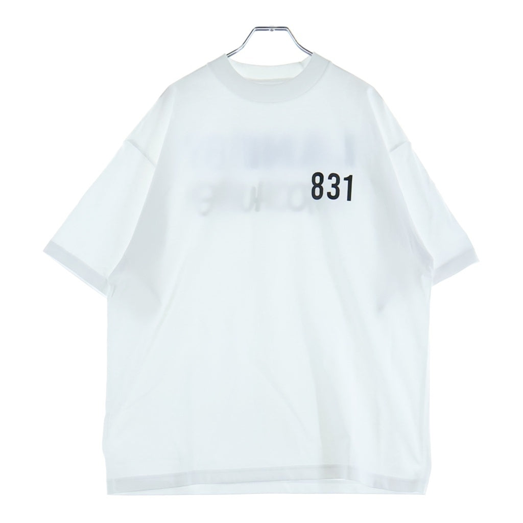LANE BY BROCHURE(レーンバイブローシュアー) LANE BY 831 TEE ロゴプリントTシャツ ホワイト