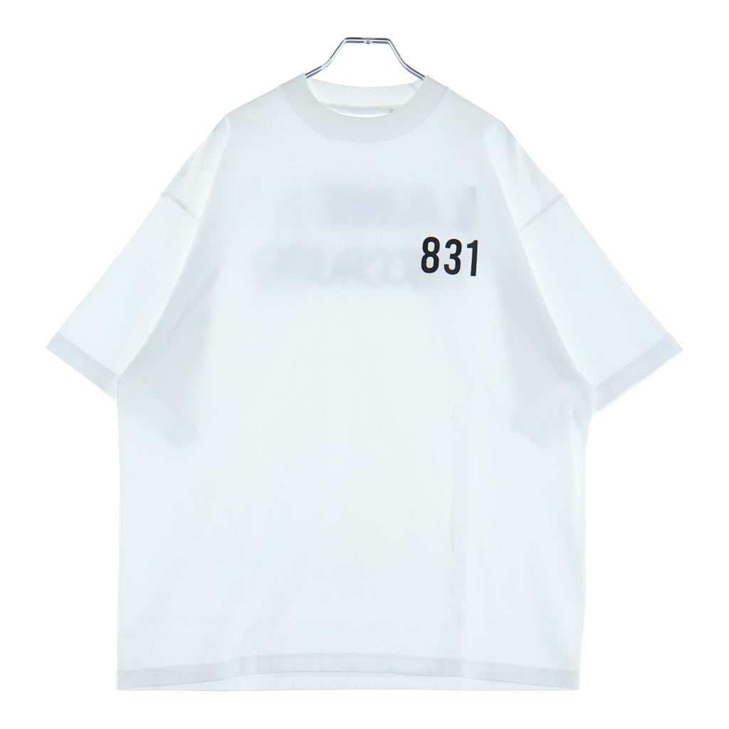 LANE BY BROCHURE(レーンバイブローシュアー) LANE BY 831 TEE ロゴプリントTシャツ ホワイト