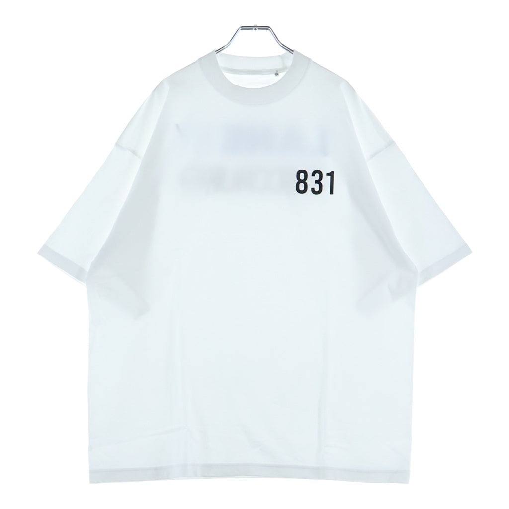 LANE BY BROCHURE(レーンバイブローシュアー) LANE BY 831 TEE ロゴプリントTシャツ ホワイト