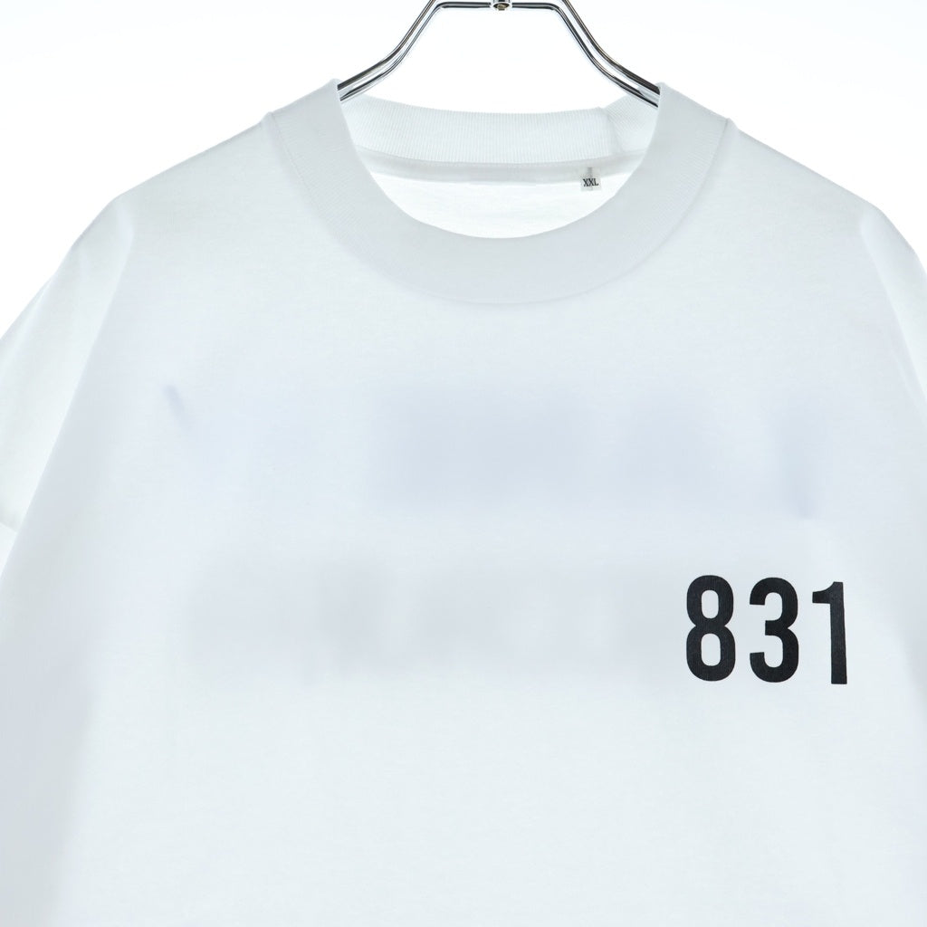 LANE BY BROCHURE(レーンバイブローシュアー) LANE BY 831 TEE ロゴプリントTシャツ ホワイト