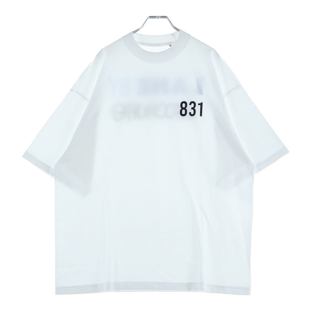 LANE BY BROCHURE(レーンバイブローシュアー) LANE BY 831 TEE ロゴプリントTシャツ ホワイト