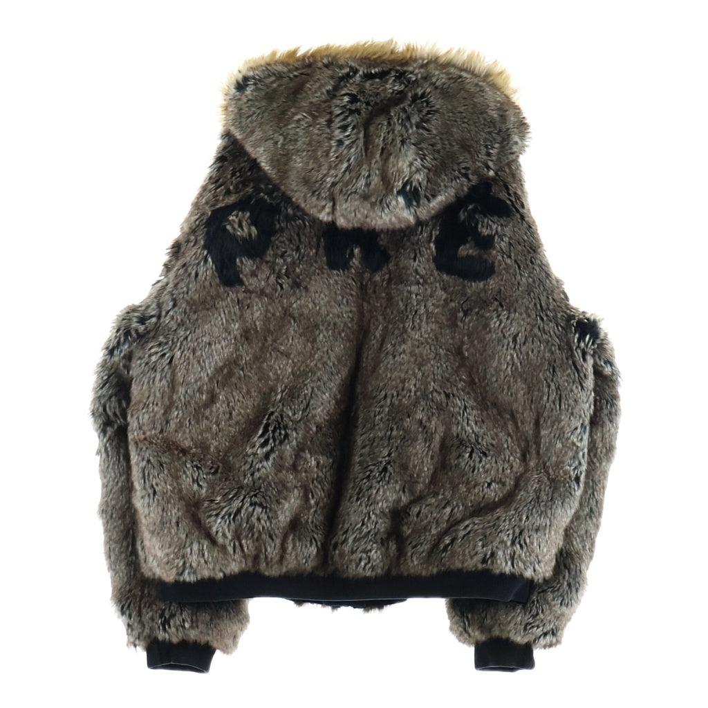 SUPREME(シュプリーム) 26SS Reversible Faux Fur Hooded Work Jacket リバーシブル フェイクファー フーデッドワークジャケット ブラック/ブラウン
