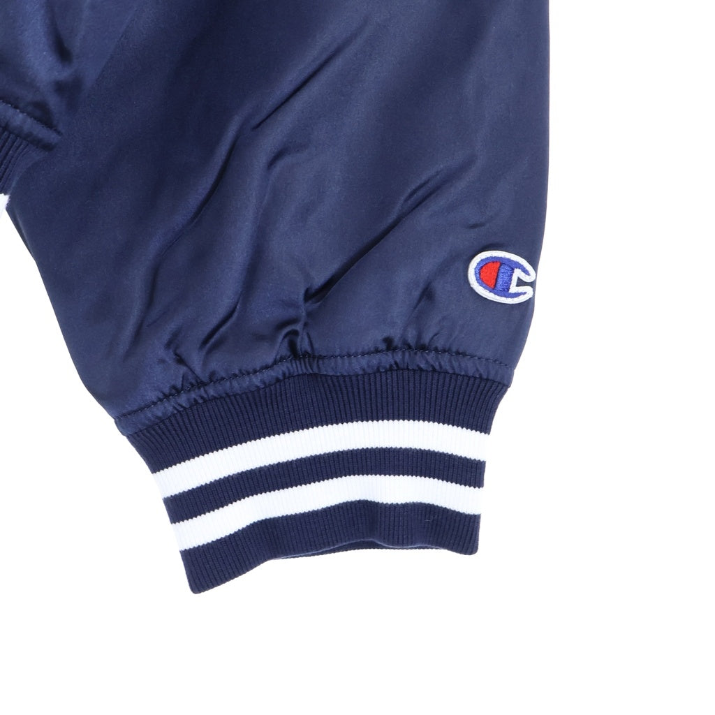 SUPREME(シュプリーム) 26SS ×Champion Satin Varsity Jacket チャンピオン バイカラー サテンバーシティジャケット レッド/ネイビー