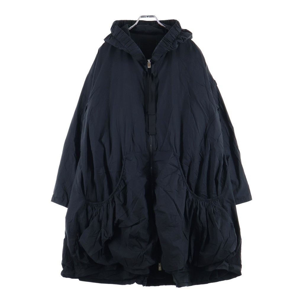 TATRAS(タトラス) PREVEZA プレウェザ ナイロン フーデッドロングコート ブラック LCKZ0261020528