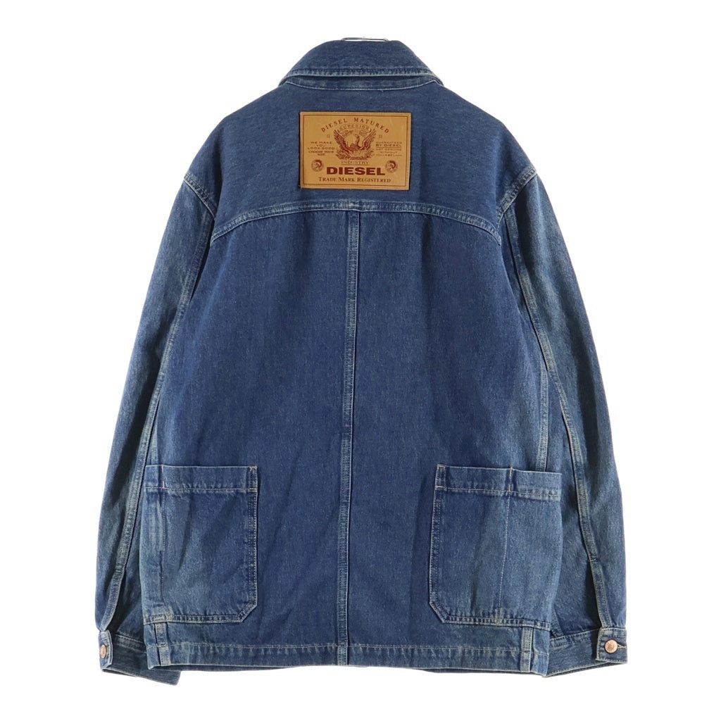 DIESEL(ディーゼル) D-ROLK バックロゴパッチ デニムジャケット カバーオール インディゴ A02550