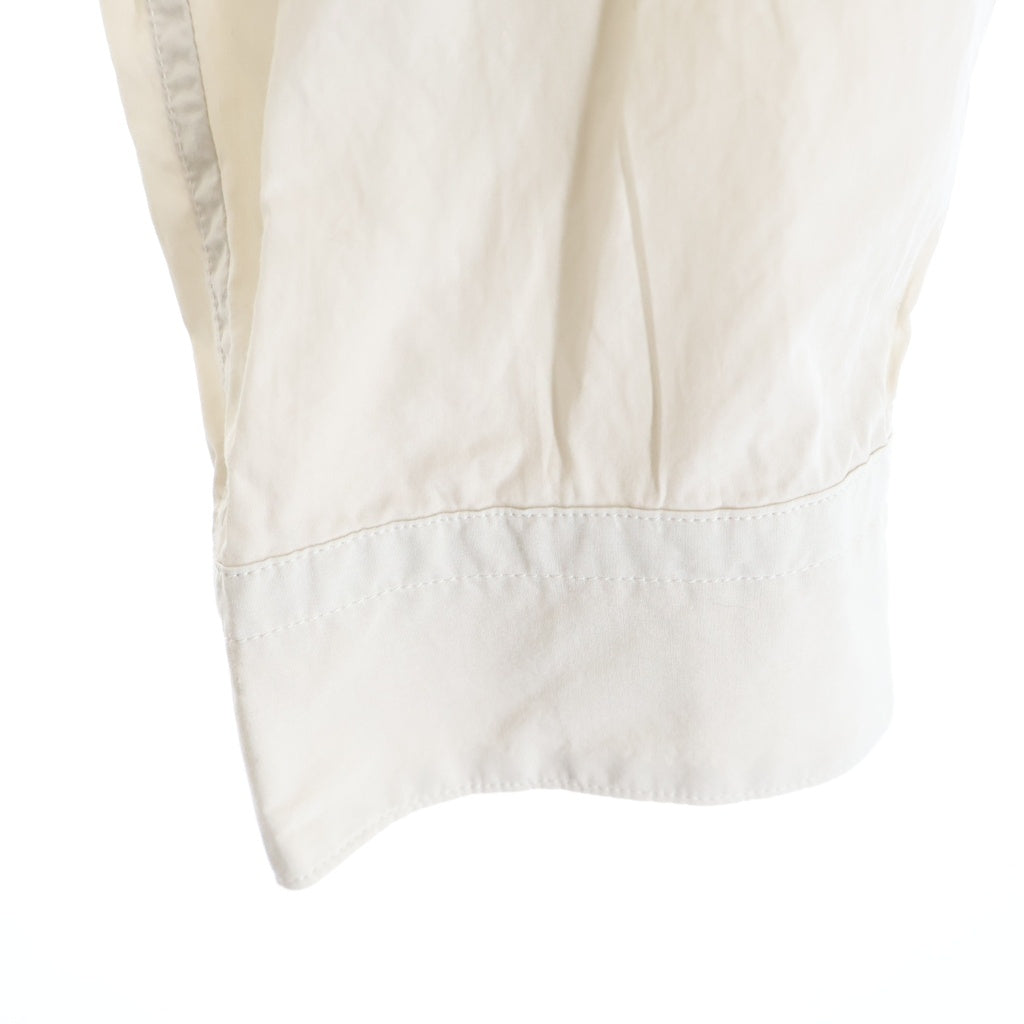ATON(エイトン) SHRINK COTTON LAWN OVERSIZED SHIRT シュリンク コットン ローン オーバーサイズ 長袖シャツ ベージュ BL-AGLM0401