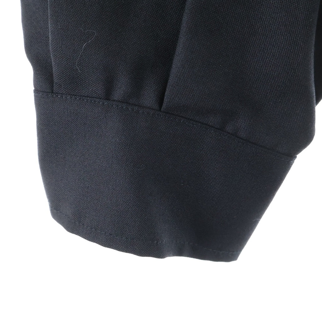 MARKAWARE(マーカウェア) 23SS WIDE SPORTS JACKET オーガニックトロピカルウール ワイドスポーツ ジップアップ ジャケット ブラック A23A-07BL01C