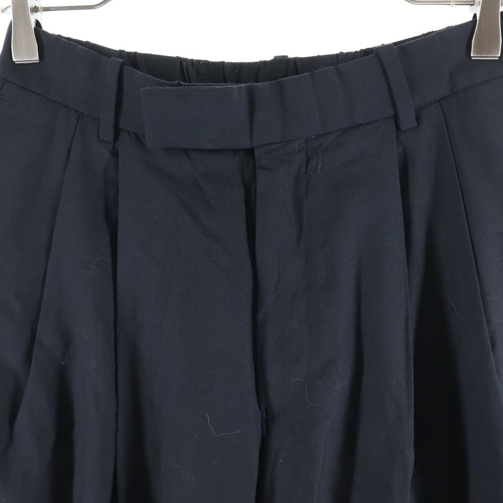 MARKAWARE(マーカウェア) 23SS DOUBLE PLEATED CLASSIC WIDE TROUSERS SUPER120s WOOL ダブルプリーツクラシックワイドトラウザーズ パンツ ブラック A23A-13PT01C