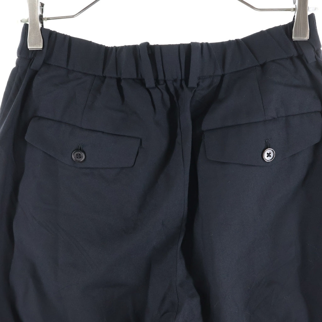 MARKAWARE(マーカウェア) 23SS DOUBLE PLEATED CLASSIC WIDE TROUSERS SUPER120s WOOL ダブルプリーツクラシックワイドトラウザーズ パンツ ブラック A23A-13PT01C