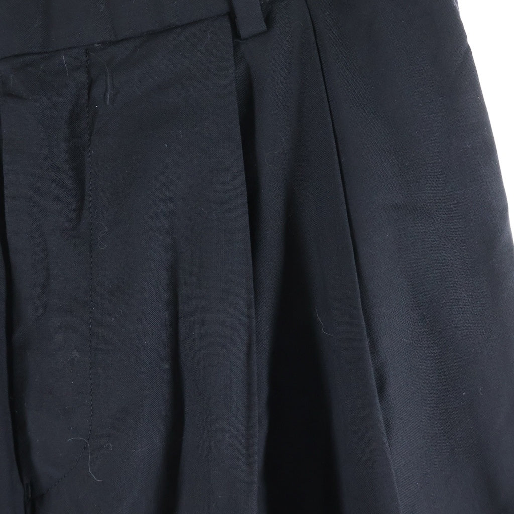 MARKAWARE(マーカウェア) 23SS DOUBLE PLEATED CLASSIC WIDE TROUSERS SUPER120s WOOL ダブルプリーツクラシックワイドトラウザーズ パンツ ブラック A23A-13PT01C