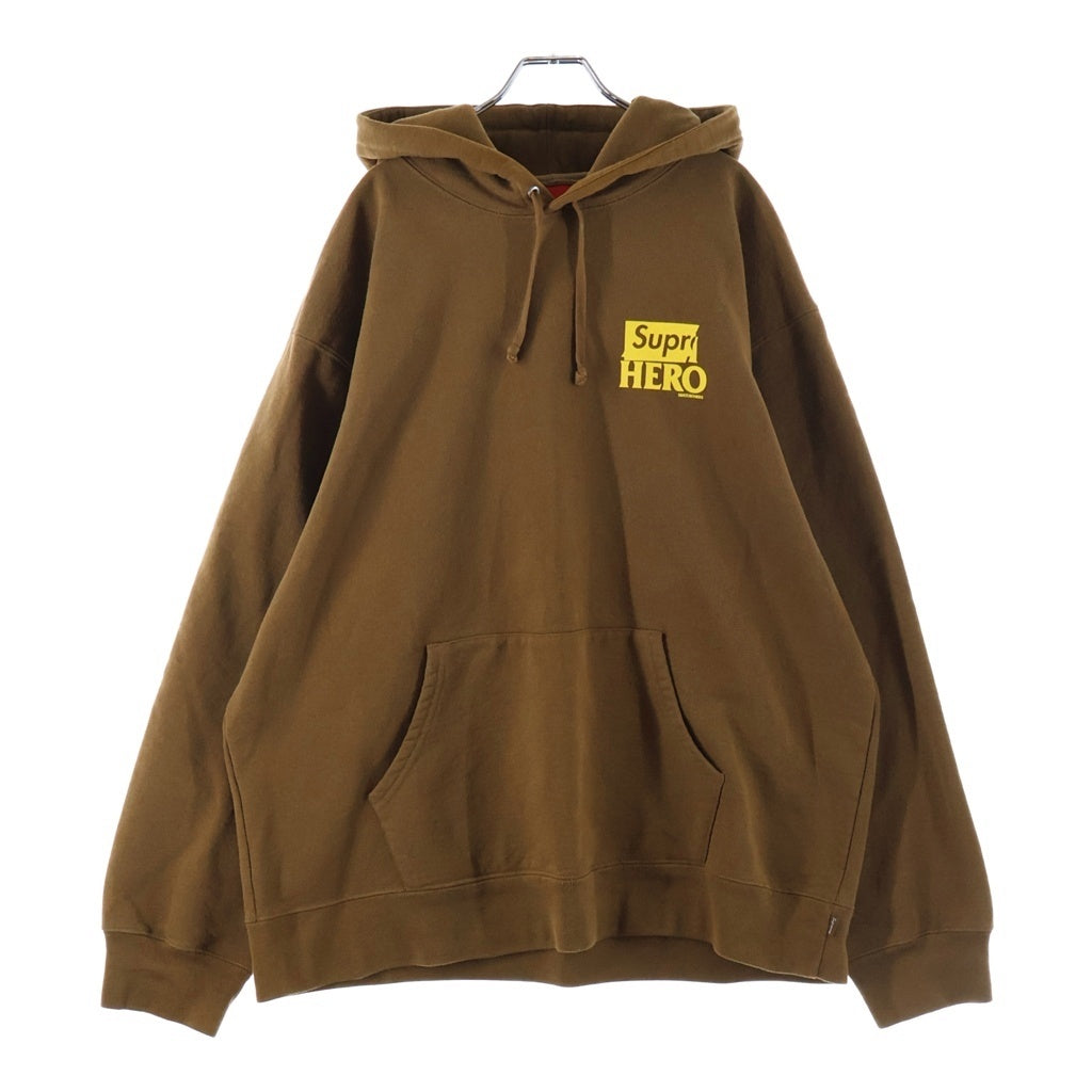 SUPREME(シュプリーム) 22SS ×ANTIHERO Hooded Sweatshirt アンチヒーロー スウェット プルオーバーパーカー フーディ ブラウン
