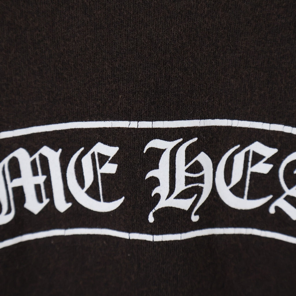 CHROME HEARTS(クロムハーツ) BACK SCROLL LABEL S/S TEE バックスクロールラベル ロゴプリント ポケット クルーネック 半袖Tシャツ カットソー ブラック