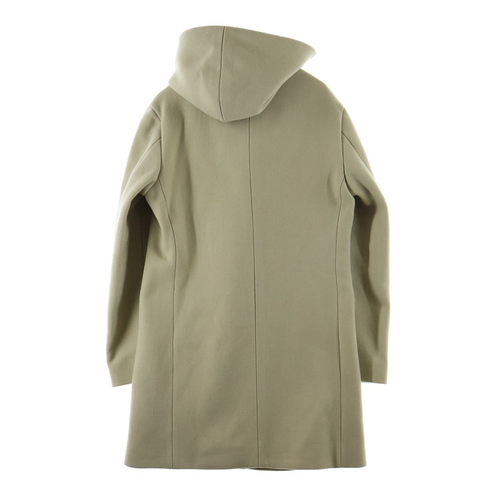jun hashimoto(ジュンハシモト) 17AW WRAP COAT ウール ラップ フーデッドコート カーキ 1011720001