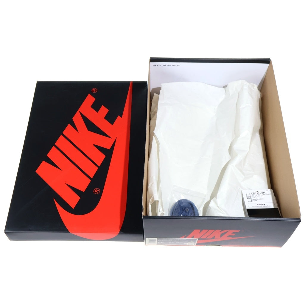 NIKE(ナイキ) AIR JORDAN LOW OG MYSTIC NAVY エア ジョーダン 1 ミスティックネイビー ローカットスニーカー ブラック/ブルー US9.5/27.5cm CZ0790-041