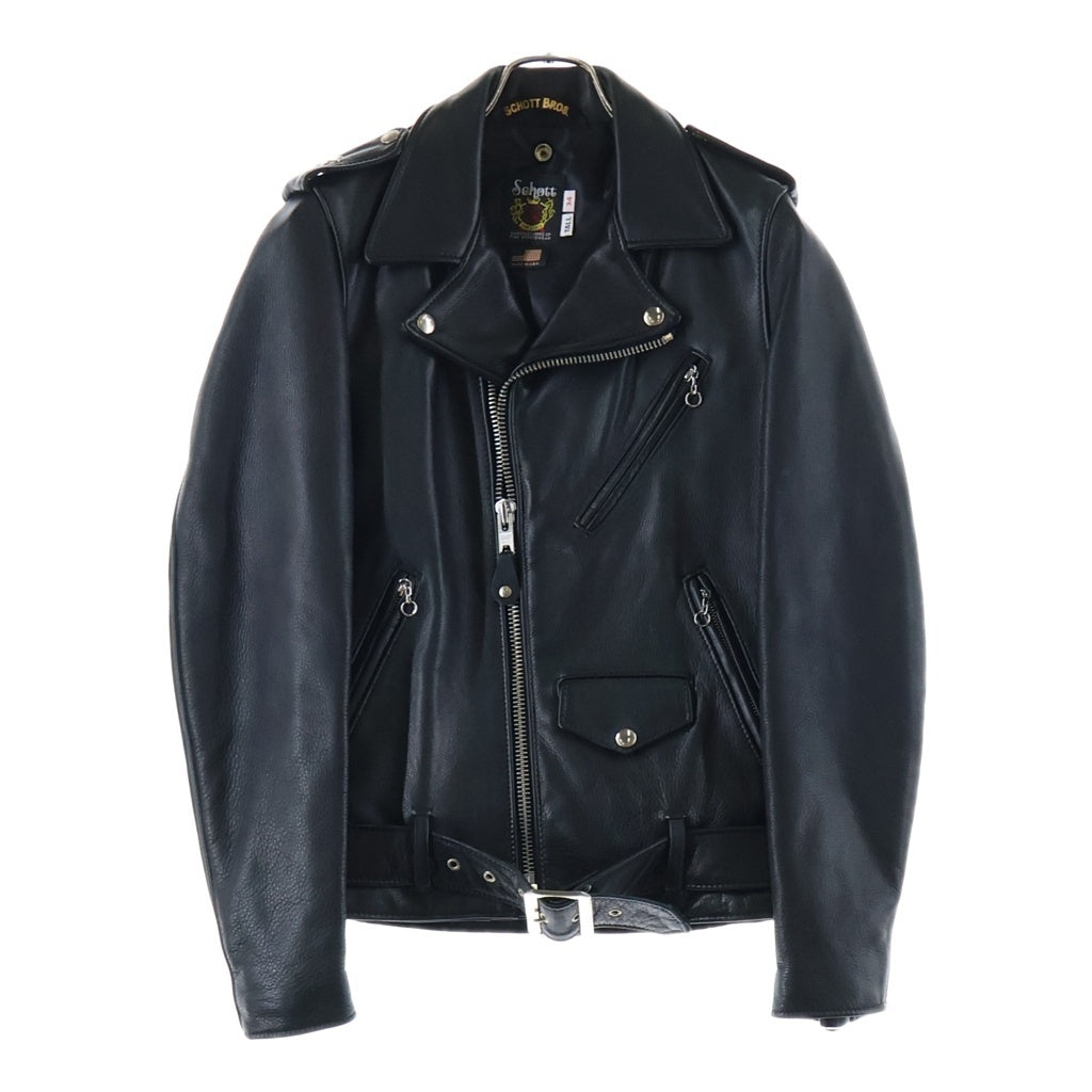 SCHOTT(ショット) 516US ONE STAR NEW NAKED JKT ワンスター ニューネイキッド ダブルライダースジャケット ブラック 7577