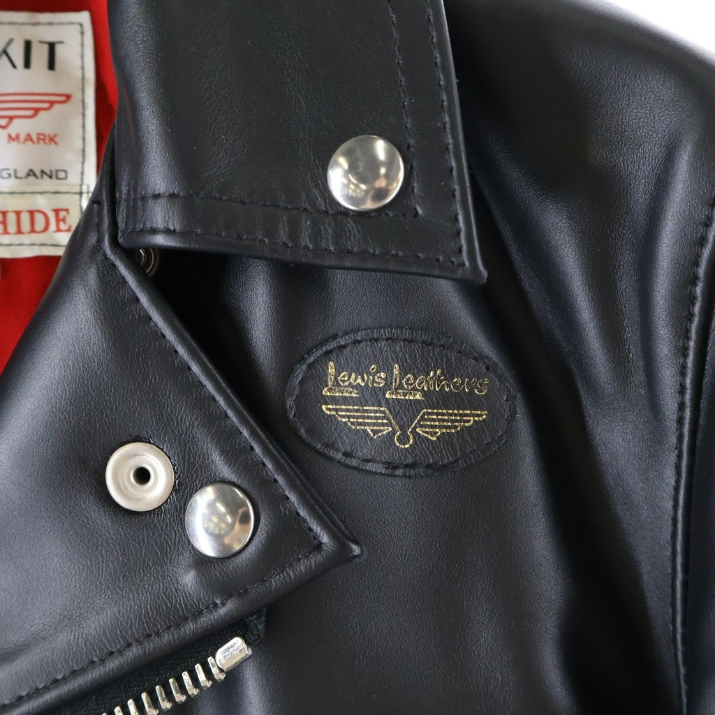 Lewis Leathers(ルイスレザー) 441T CYCLONE TIGHT FIT サイクロン タイトフィット ダブルライダースジャケット ブラック