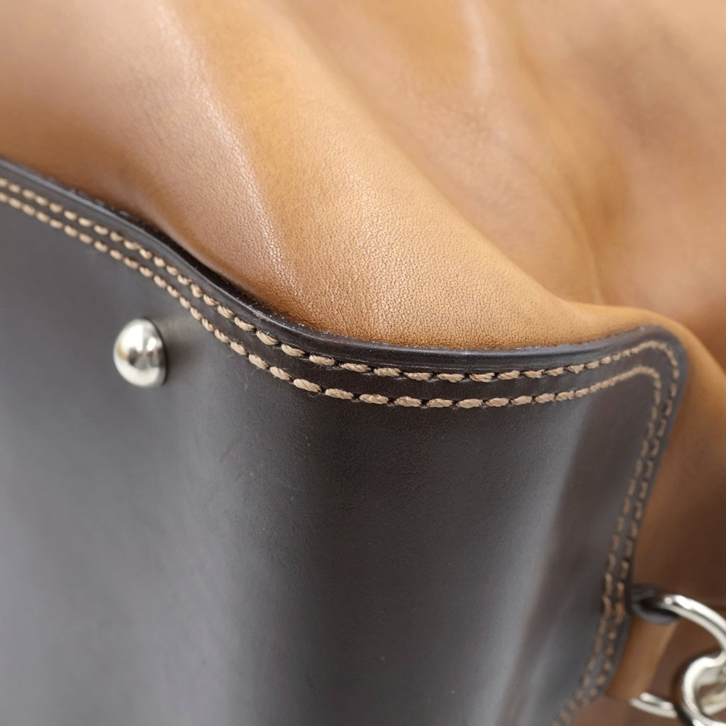ARTISAN(アルチザン) レザーボストンバッグ ショルダーバッグ ブラウン