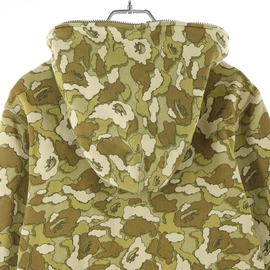 A BATHING APE(アベイシングエイプ) 90S 初期タグ カモ柄 フルジップアップパーカー フーディー イエロー
