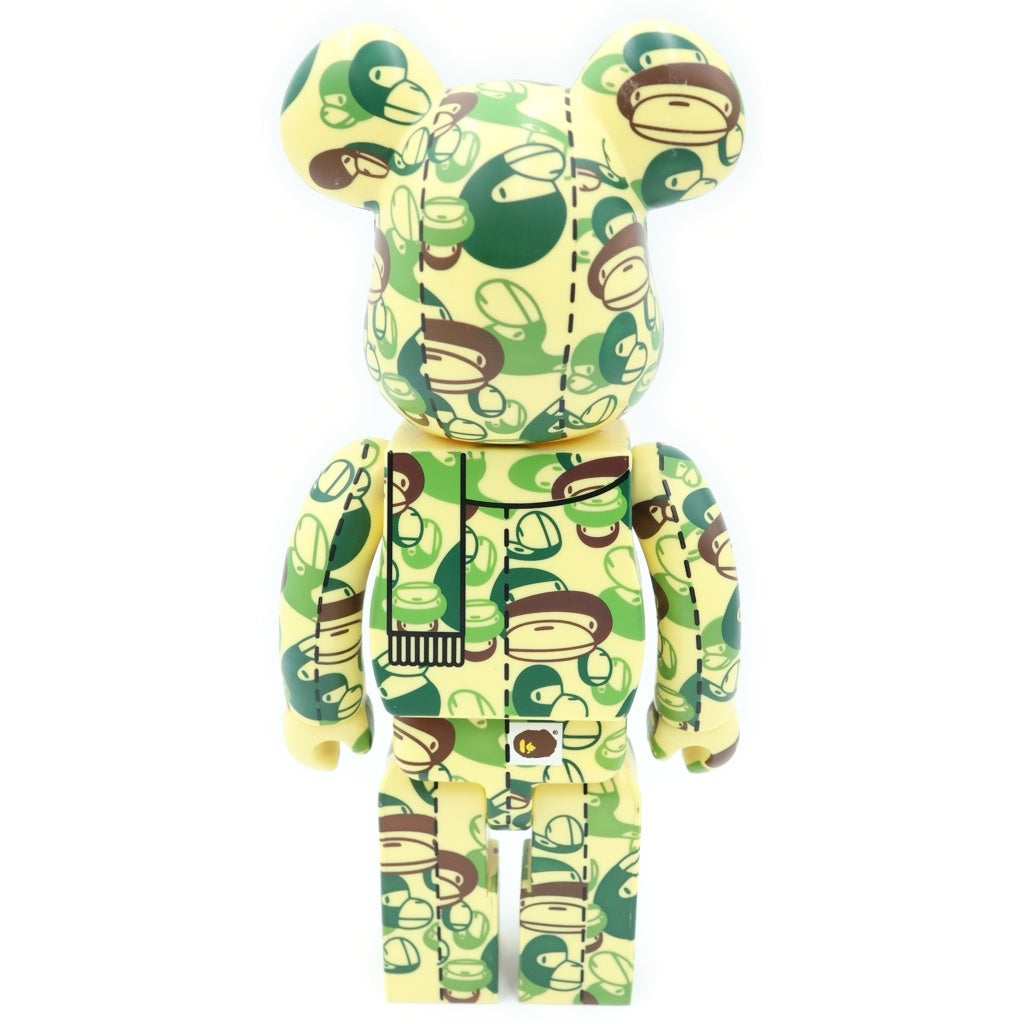 MEDICOM TOY(メディコムトイ) ×A BATHING APE BE@RBRICK BAPE PLAY BABY MILO FACE CAMO 400% ベアブリック ベビーマイロ フィギュア 人形 グリーン