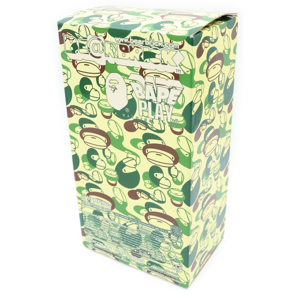 MEDICOM TOY(メディコムトイ) ×A BATHING APE BE@RBRICK BAPE PLAY BABY MILO FACE CAMO 400% ベアブリック ベビーマイロ フィギュア 人形 グリーン