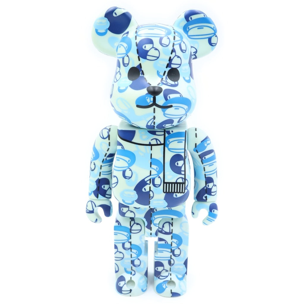 MEDICOM TOY(メディコムトイ) ×A BATHING APE BE@RBRICK BAPE PLAY ABC CAMO 400% カモ総柄 ベアブリック フィギュア 人形 ブルー