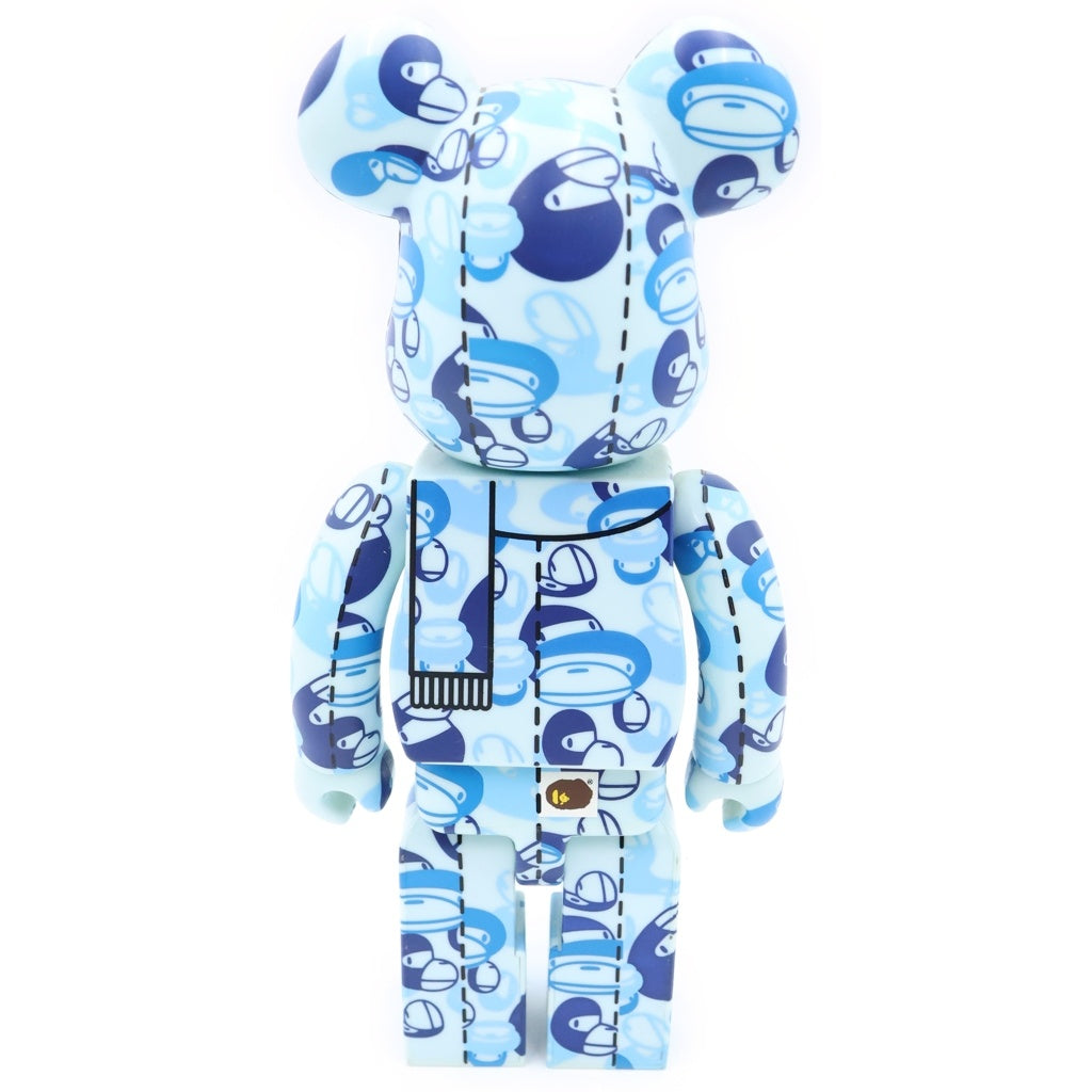 MEDICOM TOY(メディコムトイ) ×A BATHING APE BE@RBRICK BAPE PLAY ABC CAMO 400% カモ総柄 ベアブリック フィギュア 人形 ブルー