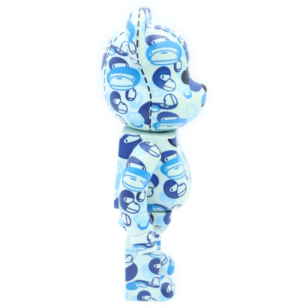 MEDICOM TOY(メディコムトイ) ×A BATHING APE BE@RBRICK BAPE PLAY ABC CAMO 400% カモ総柄 ベアブリック フィギュア 人形 ブルー