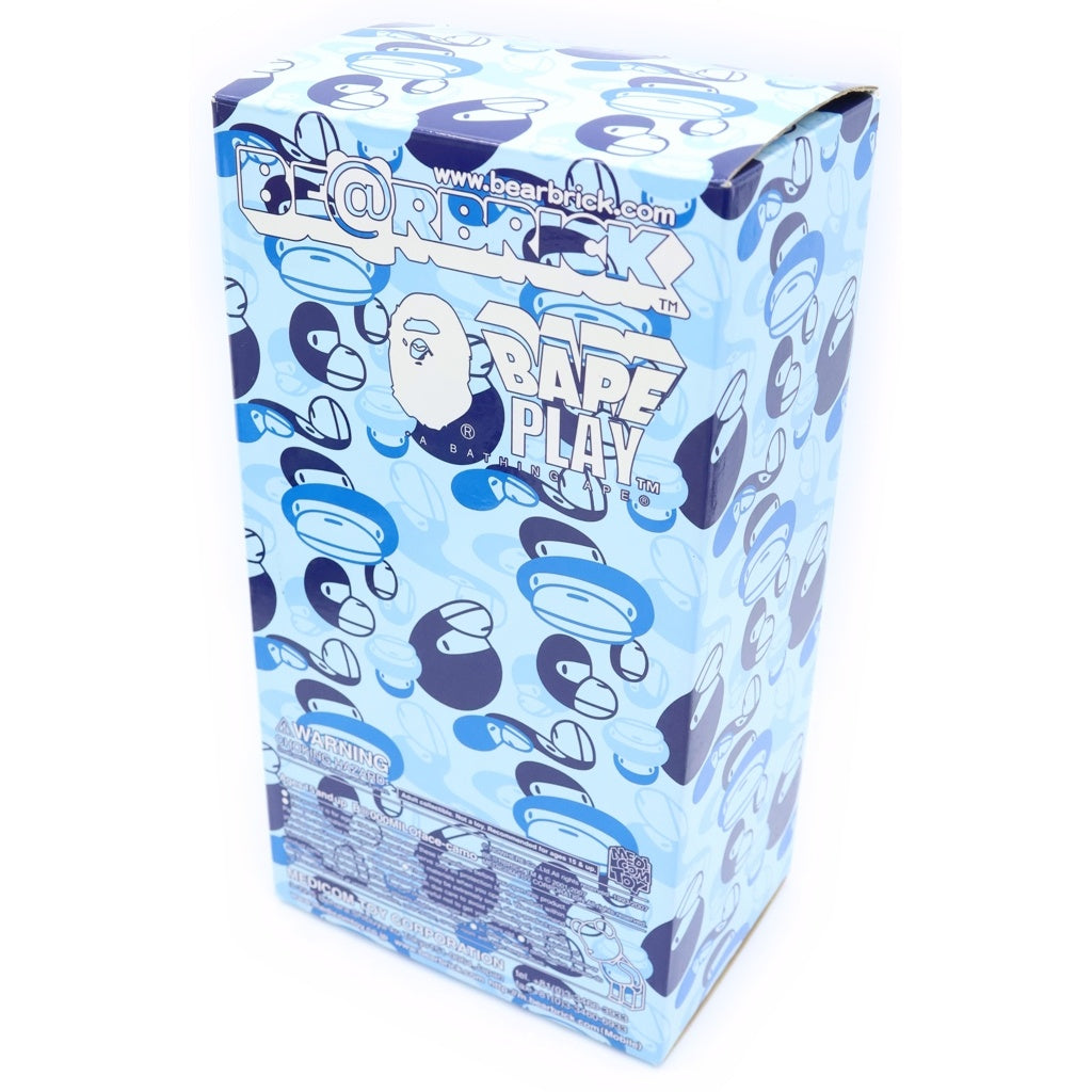MEDICOM TOY(メディコムトイ) ×A BATHING APE BE@RBRICK BAPE PLAY ABC CAMO 400% カモ総柄 ベアブリック フィギュア 人形 ブルー